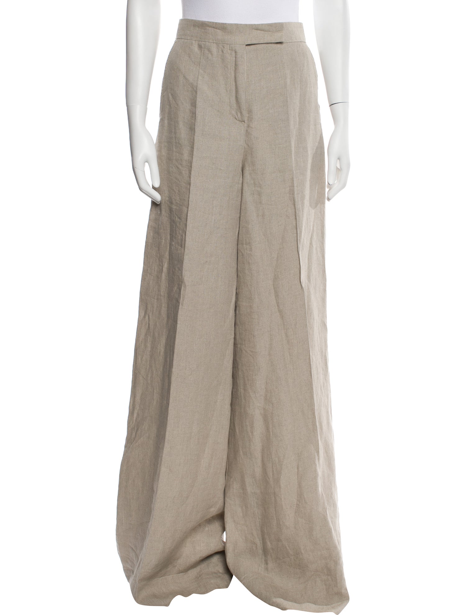 Max Mara Linen Wide Leg Pants